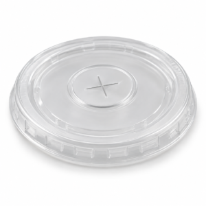 PS Lid 16 oz Foam Cup - 16 oz Slotted - Translucid