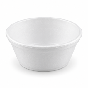 EPS Foam Bowl Container 8 oz Squat - White