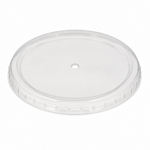 PS Vented Plastic Lid - PL8S1216 Non-Slotted - Translucent