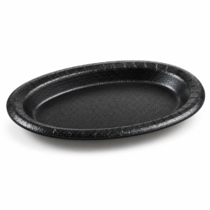 Small Foam Oval Platter - Black