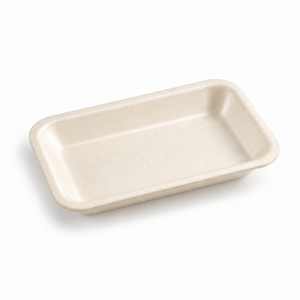 EPS Foam Tray with Biodegradable Additive 8P - Cream