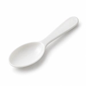 PLA Cutlery - 3 in Taster Spoon, White