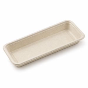 8.7×3.5 inch Bagasse Sushi Tray
